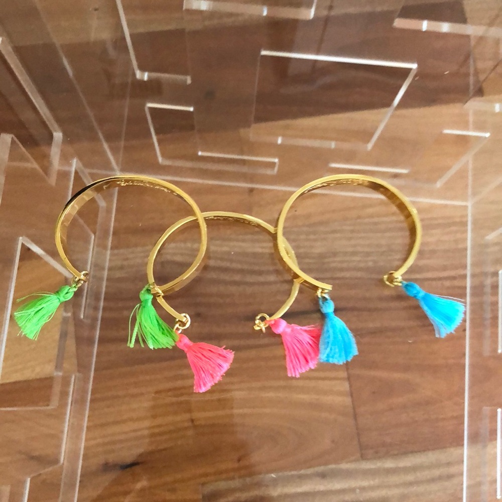 A set of Lilly Pulitzer bracelets